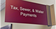 A photo of the tax office sign.