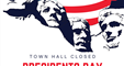 Presidents' Day closure announcement.